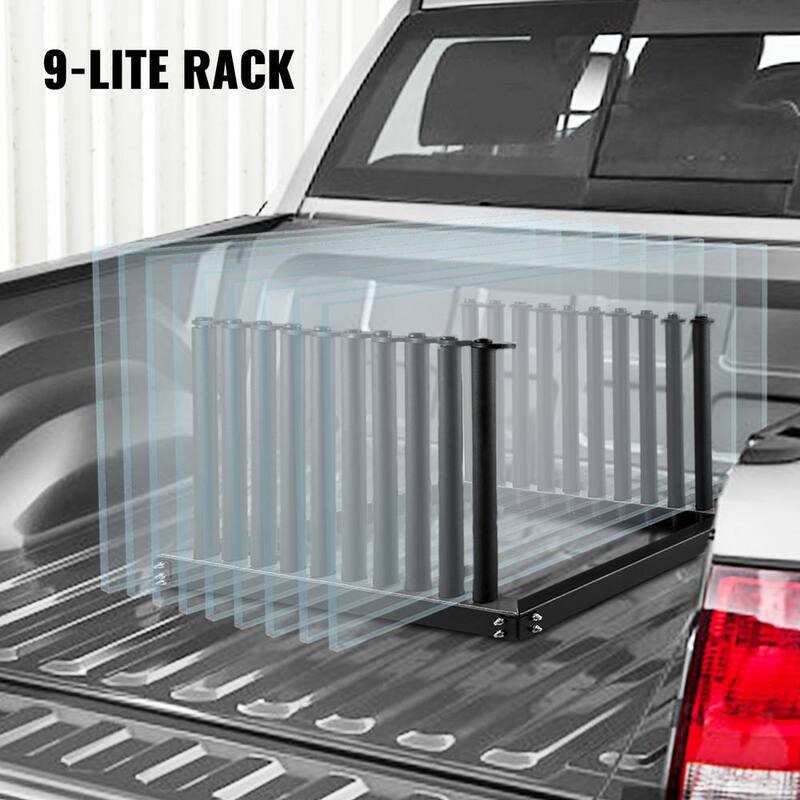 VEVOR Windshield Rack 9- Lite, Windshield Truck Rack Steel, Windshield Glass Rack 24 in. Height, Windshield Rack for Truck - DFBLJGM301U-90001V0-0816