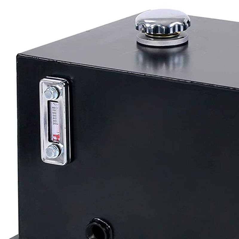 Field Tuff 10 gal. 14 Gauge Steel Hydraulic Reservoir Tank, Black - FTF-10GOR