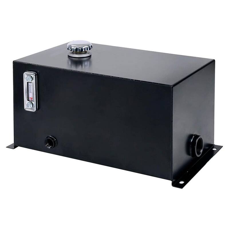 Field Tuff 10 gal. 14 Gauge Steel Hydraulic Reservoir Tank, Black - FTF-10GOR