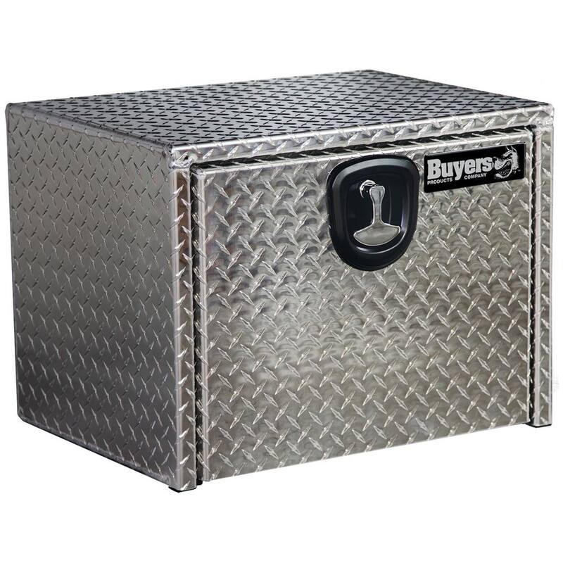 Buyers Products Company 14 in. x 16 in. x 24 in. Diamond Plate Tread Aluminum Underbody Truck Tool Box - 1705160
