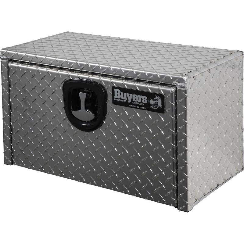 Buyers Products Company 14 in. x 16 in. x 24 in. Diamond Plate Tread Aluminum Underbody Truck Tool Box - 1705160