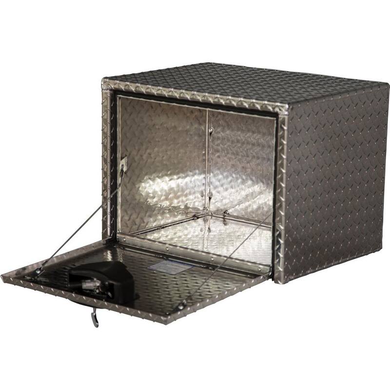 Buyers Products Company 14 in. x 16 in. x 24 in. Diamond Plate Tread Aluminum Underbody Truck Tool Box - 1705160