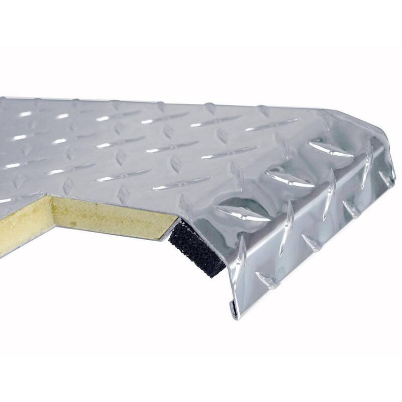 Crescent Jobox 70 in. Diamond Plate Aluminum Full Size Crossover Truck Tool Box with Gear-Lock™ Latch - 1-232000