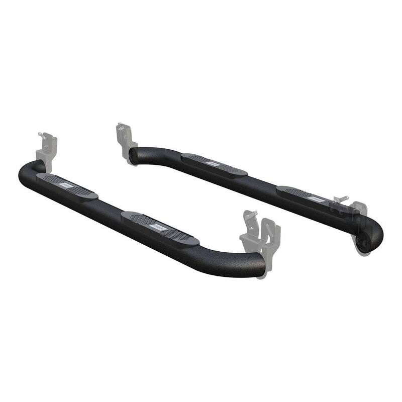 Aries Big Step 4-Inch Round Black Aluminum Nerf Bars, Select Dodge, Ram 1500, 2500, 3500 - AL235041