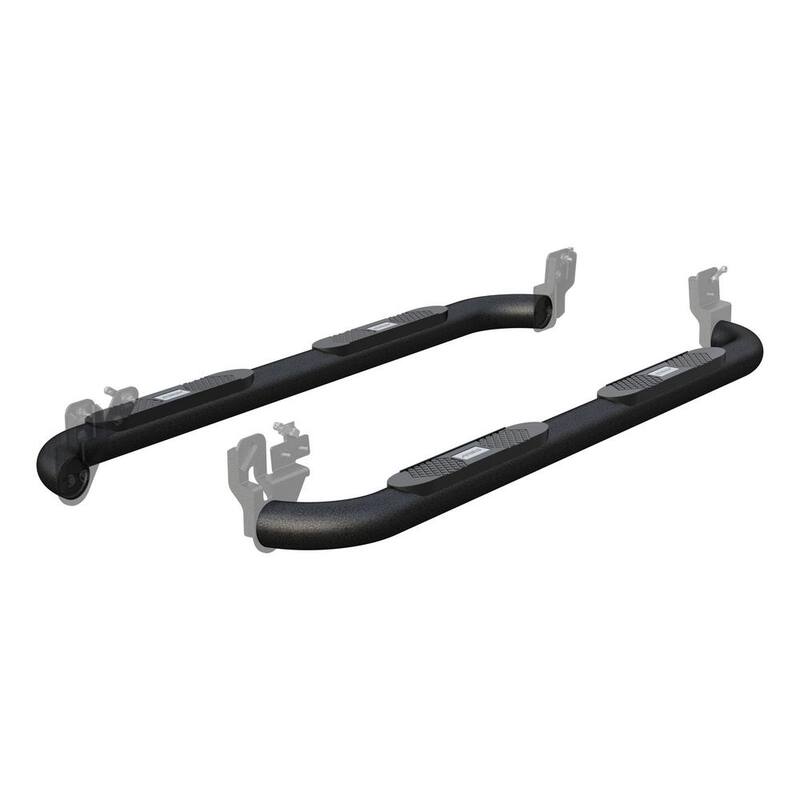 Aries Big Step 4-Inch Round Black Aluminum Nerf Bars, Select Dodge, Ram 1500, 2500, 3500 - AL235041