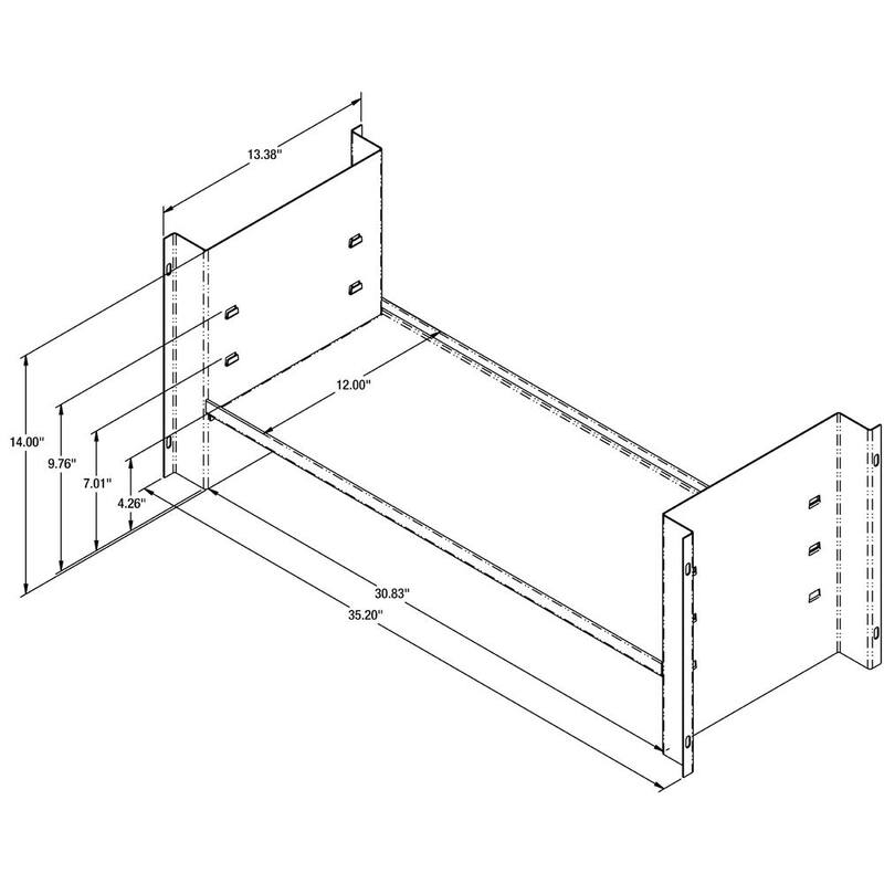 Buyers Products Company Universal Shelf Kit for 18 x 18 x 36 Underbody Truck Tool Boxes - 1701072