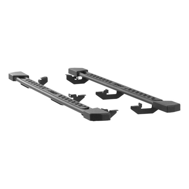 Aries Black Steel Rocker Step Guard Running Boards, Select Jeep Wrangler JK Unlimited - 2074101