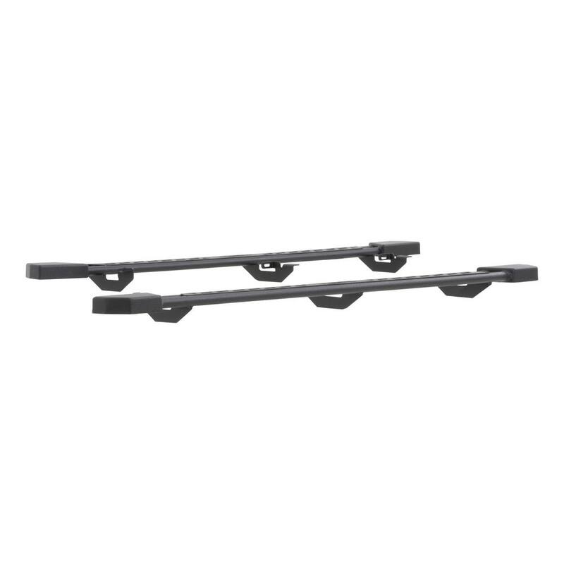 Aries Black Steel Rocker Step Guard Running Boards, Select Jeep Wrangler JK Unlimited - 2074101