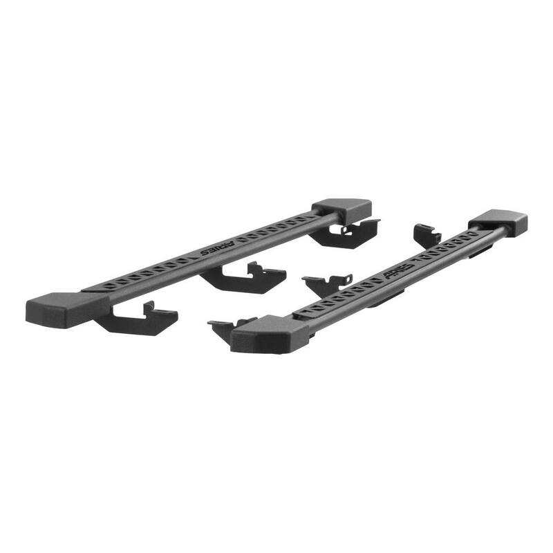 Aries Black Steel Rocker Step Guard Running Boards, Select Jeep Wrangler JK Unlimited - 2074101