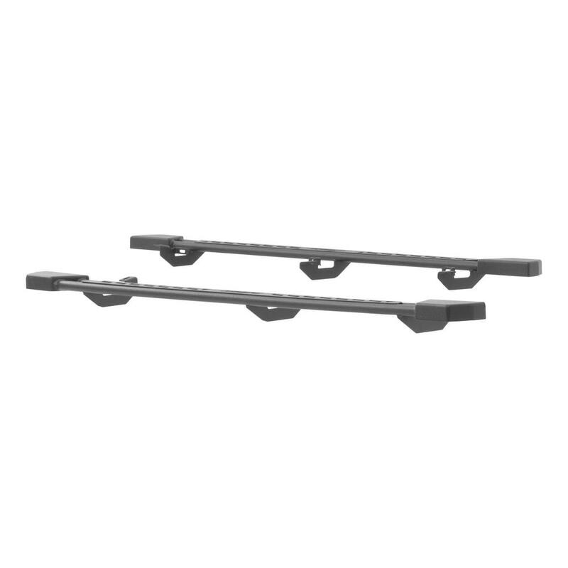 Aries Black Steel Rocker Step Guard Running Boards, Select Jeep Wrangler JK Unlimited - 2074101