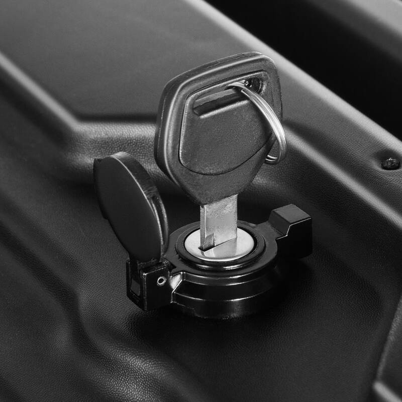 SKYSHALO Truck Bed Storage Box, Lockable Swing Case with Password Padlock, 6.6 Gal./25 L ABS Wheel Side Truck Tool Box Waterproof - KCLJGJXCKCXLSIPNOV0-0711