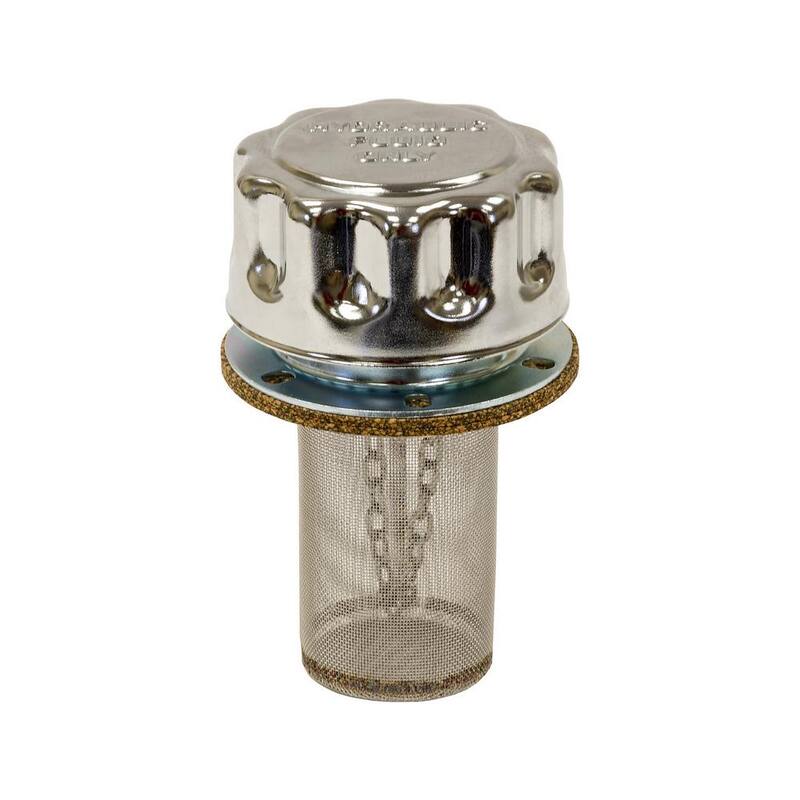 Buyers Products Company Chrome Filler-Strainer Breather Cap Assembly - TFA005715