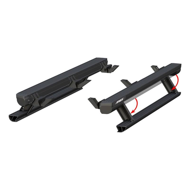Aries ActionTrac 65-Inch Retractable Powered Running Boards, Select Jeep Wrangler JL - 3036571