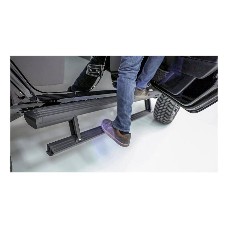 Aries ActionTrac 65-Inch Retractable Powered Running Boards, Select Jeep Wrangler JL - 3036571