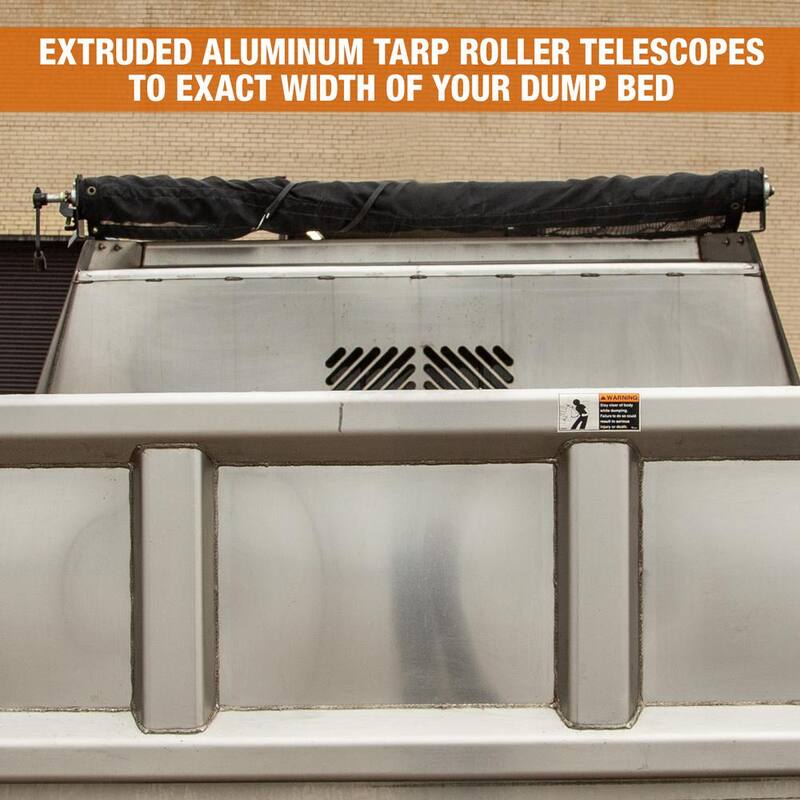 Buyers Products Aluminum Tarp System with Mesh Tarp 7-1/2 x 12 Foot - DTR7512