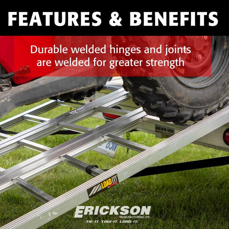 Erickson 45 in. x 69 in. Aluminum Bi-Fold Ramp - 07458