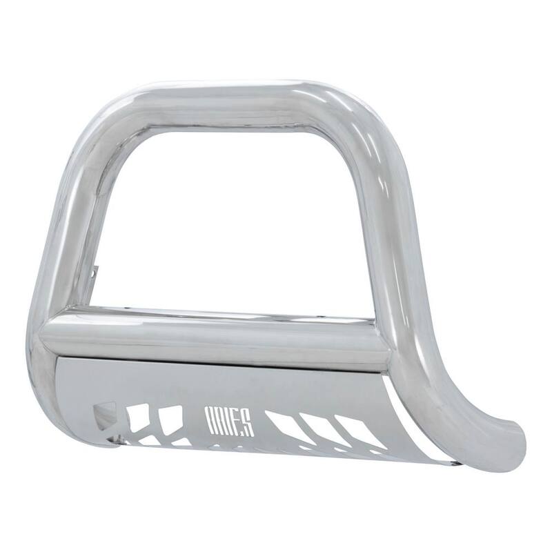 Aries Big Horn 4-Inch Polished Stainless Steel Bull Bar, Select Ford F-250, F-350, F-450, F-550 Super Duty - 45-3012