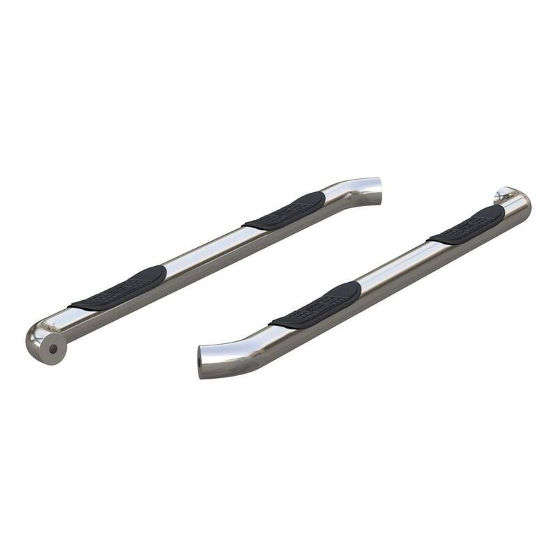Aries 3-Inch Round Polished Stainless Steel Nerf Bars, No-Drill, Select Dodge Durango - 205031-2