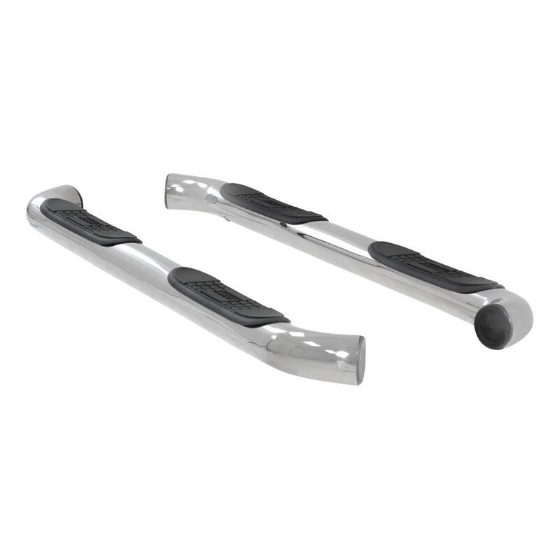 Aries 3-Inch Round Polished Stainless Steel Nerf Bars, No-Drill, Select Dodge Nitro - 205015-2