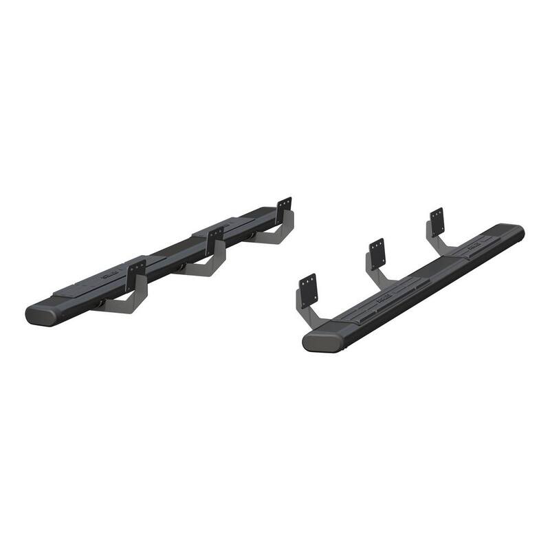 Aries 6 x 91-Inch Oval Black Aluminum Nerf Bars, Select Ram 1500 Crew Cab - 4445047