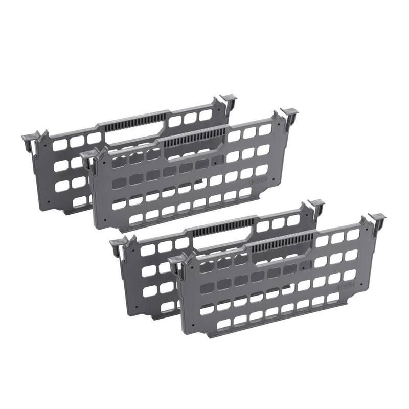 DECKED Drawer Dividers for Top Mount Truck Tool Box Version X Drawer System (4-pack) - A0083-4DIV-GRY