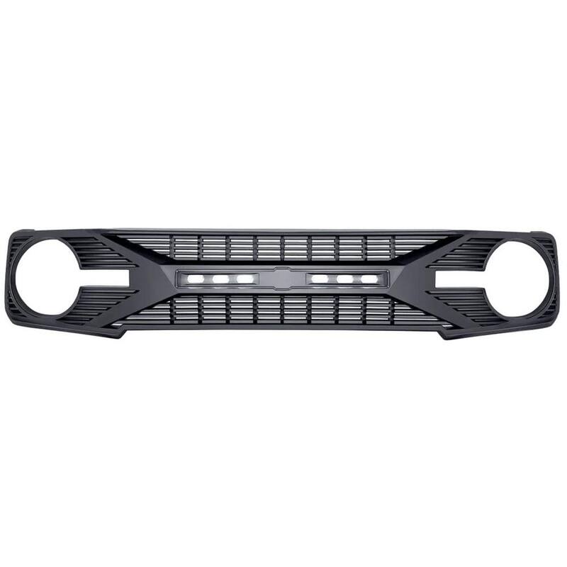 AMERICAN MODIFIED Tomahawk Grille with Off-Road Lights for 2021-2023 Ford Bronco - AMFMEA00105