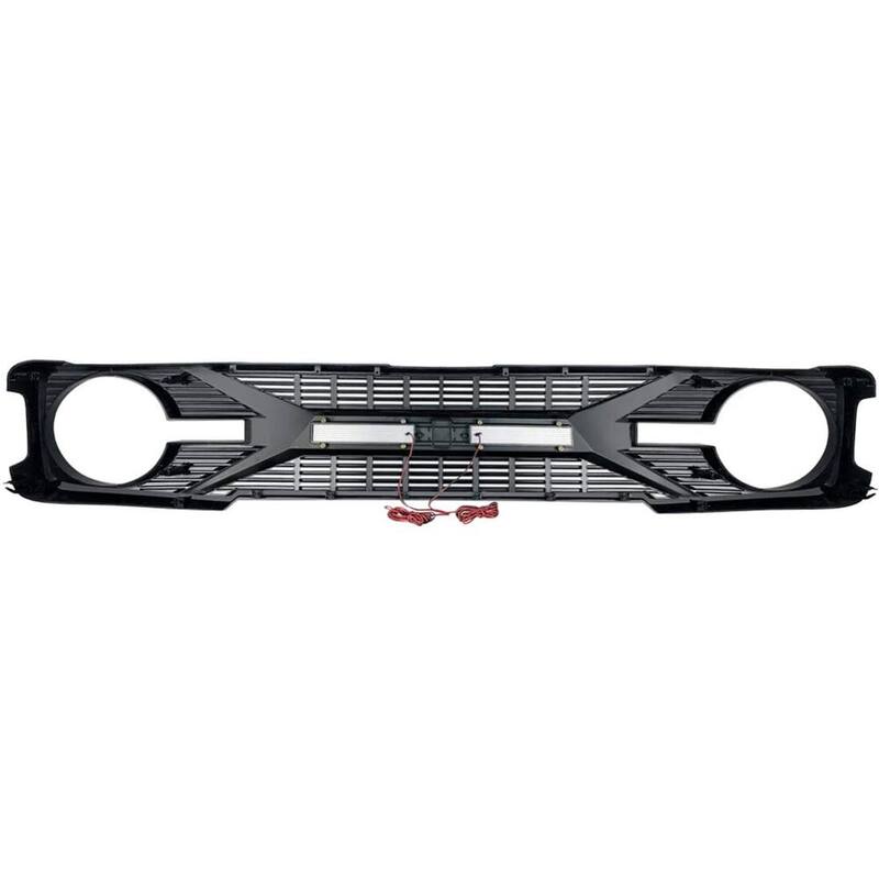 AMERICAN MODIFIED Tomahawk Grille with Off-Road Lights for 2021-2023 Ford Bronco - AMFMEA00105