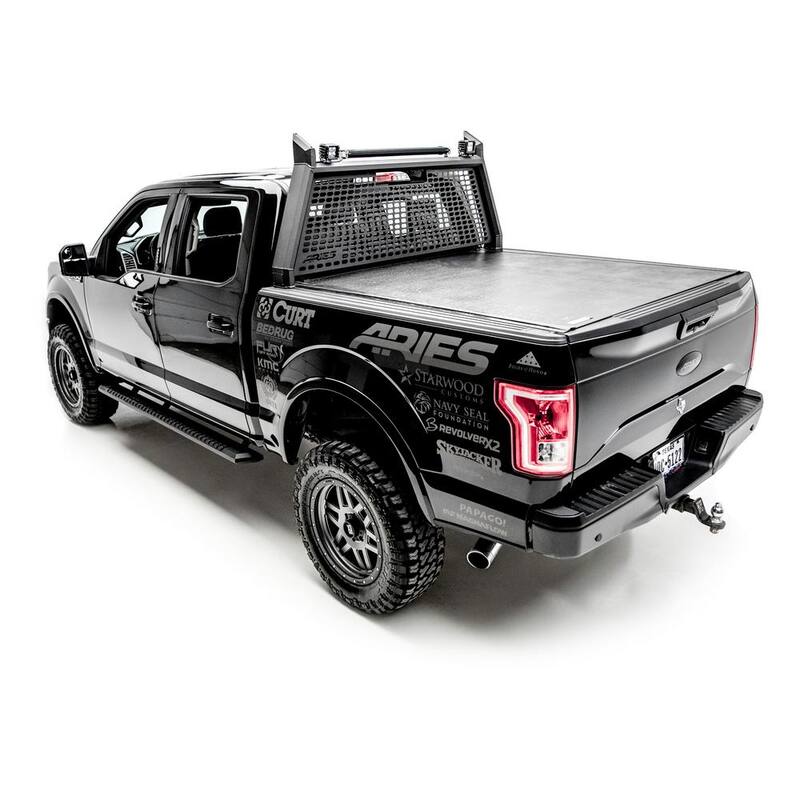 Aries AdvantEDGE Black Aluminum Headache Rack, Select Ford F-150 - 1110102