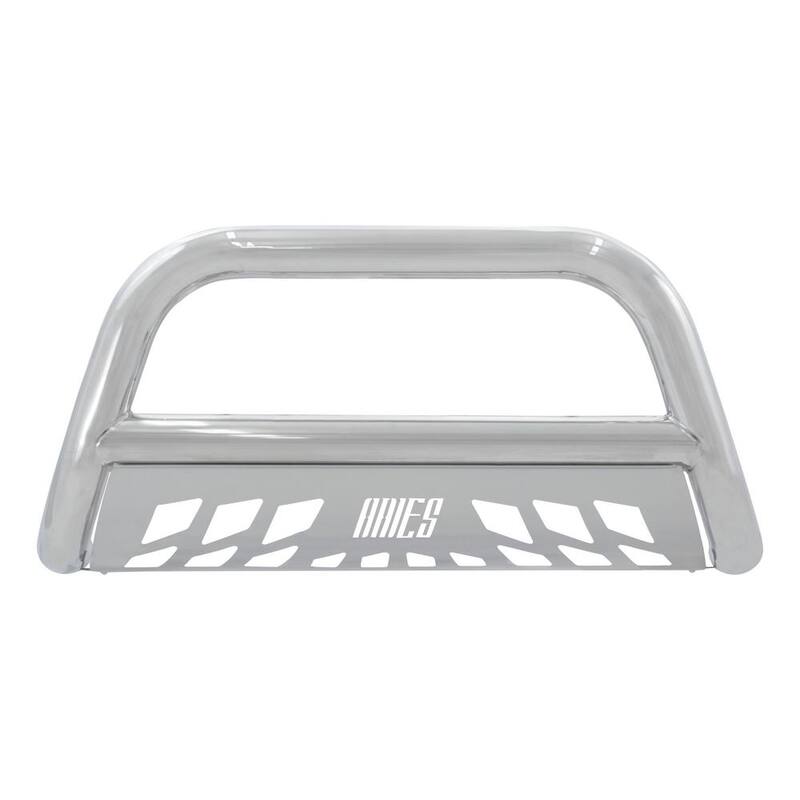 Aries 3-Inch Polished Stainless Steel Bull Bar, No-Drill, Select Ford F-250, F-350, F-450, F-550 Super Duty - 35-3012