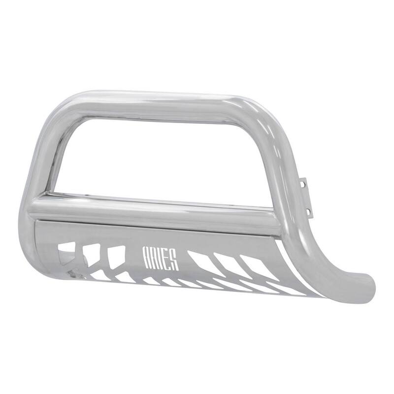 Aries 3-Inch Polished Stainless Steel Bull Bar, No-Drill, Select Ford F-250, F-350, F-450, F-550 Super Duty - 35-3012