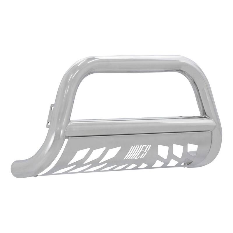 Aries 3-Inch Polished Stainless Steel Bull Bar, No-Drill, Select Ford F-250, F-350, F-450, F-550 Super Duty - 35-3012