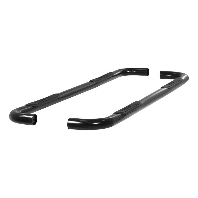 Aries 3-Inch Round Black Steel Nerf Bars, No-Drill, Select Chevrolet Avalanche, Suburban, GMC Yukon XL - 204004