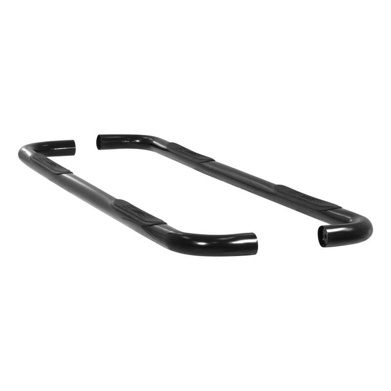 Aries 3-Inch Round Black Steel Nerf Bars, No-Drill, Select Chevrolet Avalanche, Suburban, GMC Yukon XL - 204004