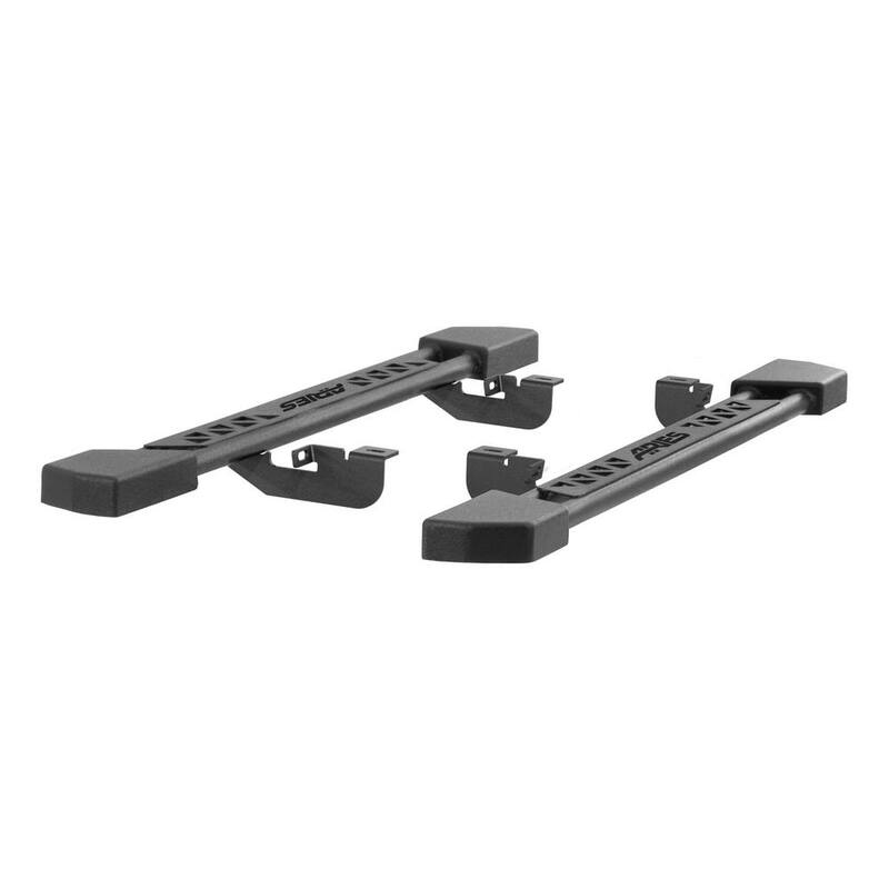 Aries Black Steel Rocker Step Guard Running Boards, Select Jeep Wrangler JK - 2074100