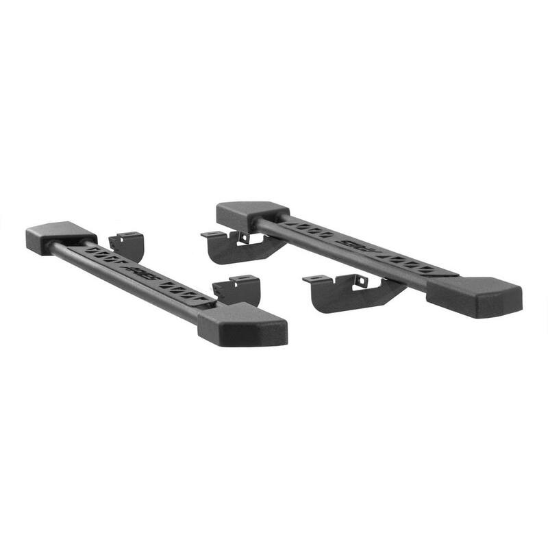 Aries Black Steel Rocker Step Guard Running Boards, Select Jeep Wrangler JK - 2074100
