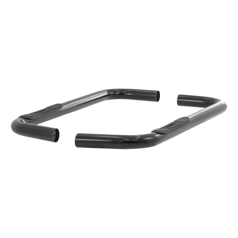 Aries 3-Inch Round Black Steel Nerf Bars, No-Drill, Select Ford Ranger - 203035