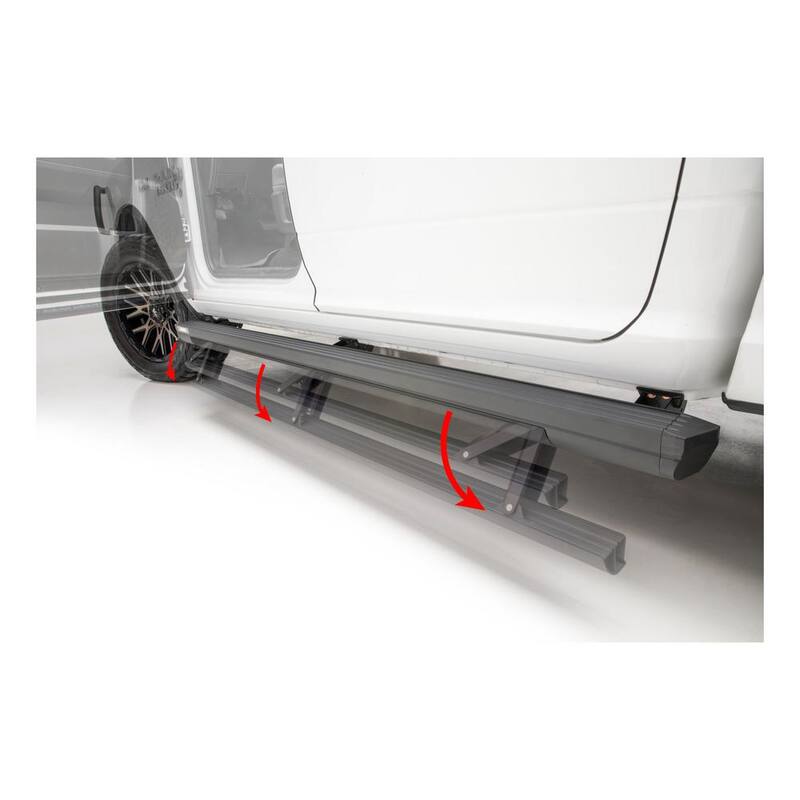 Aries ActionTrac 79-Inch Retractable Powered Running Boards, Select Dodge, Ram 2500, 3500 Extended Crew Cab - 3047913