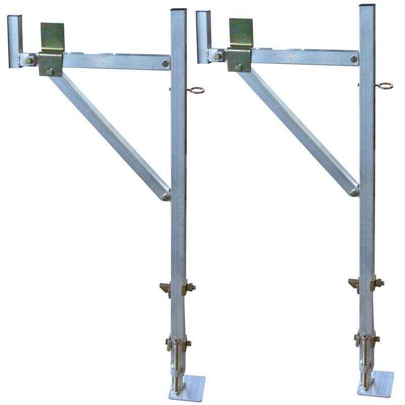 PRO-SERIES 250 lbs. Capacity Y-Style Side Mount Aluminum Utility Truck Rack for Ladders and Equipment - 807257