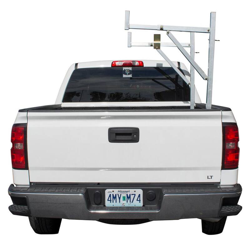 PRO-SERIES 250 lbs. Capacity Y-Style Side Mount Aluminum Utility Truck Rack for Ladders and Equipment - 807257