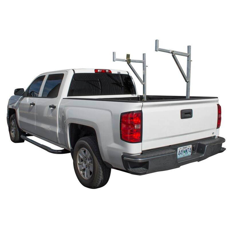 PRO-SERIES 250 lbs. Capacity Y-Style Side Mount Aluminum Utility Truck Rack for Ladders and Equipment - 807257