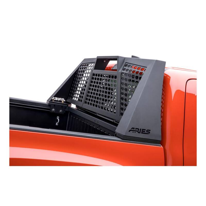 Aries Switchback Black Aluminum Headache Rack, Select Toyota Tacoma - 1110114
