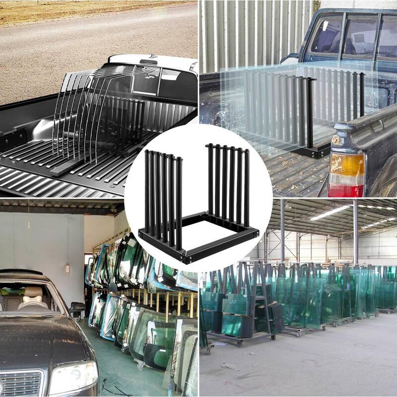 VEVOR Windshield Rack 5- Lite, Windshield Truck Rack Steel, Windshield Glass Rack 24 in. Height, Windshield Rack for Truck - DFBLJGM302-5LI001V0-0816