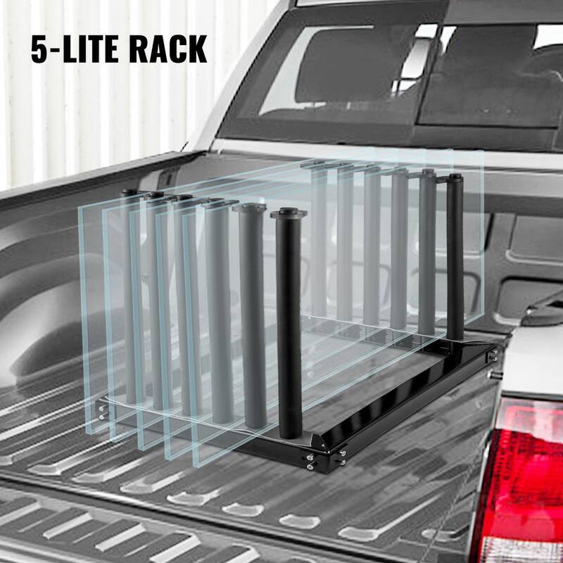 VEVOR Windshield Rack 5- Lite, Windshield Truck Rack Steel, Windshield Glass Rack 24 in. Height, Windshield Rack for Truck - DFBLJGM302-5LI001V0-0816