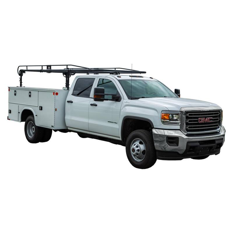 Buyers Products Company 14-1/2 ft. 1,000 lbs. Capacity Black Steel Service Body Ladder Rack - 1501260