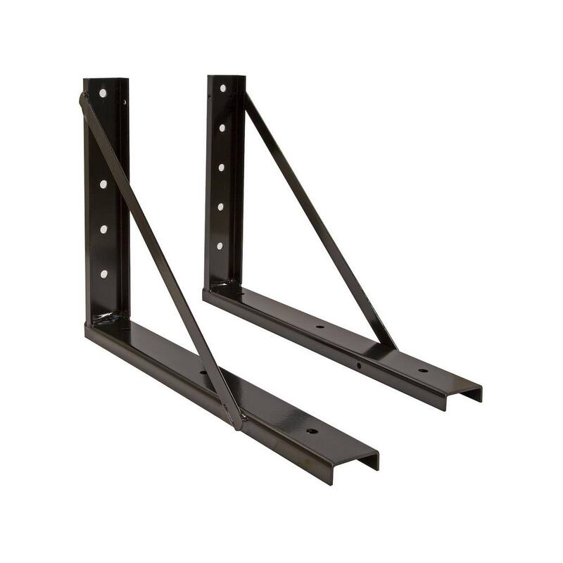 Buyers Products Company 24 in. x 24 in. Welded Black Structural Steel Mounting Brackets - 1701015