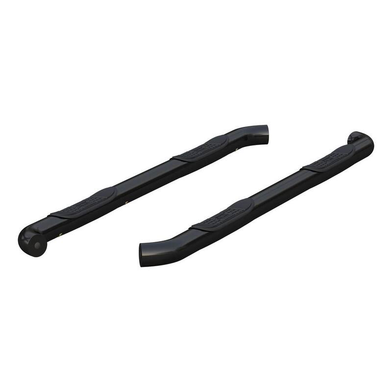 Aries 3-Inch Round Black Steel Nerf Bars, No-Drill, Select Nissan Frontier, Suzuki Equator - 209018
