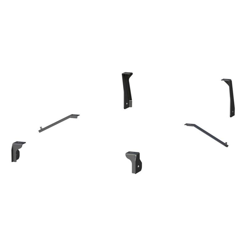 Aries 3 in. Round Semi-Gloss Black Steel Side Bars - 204054