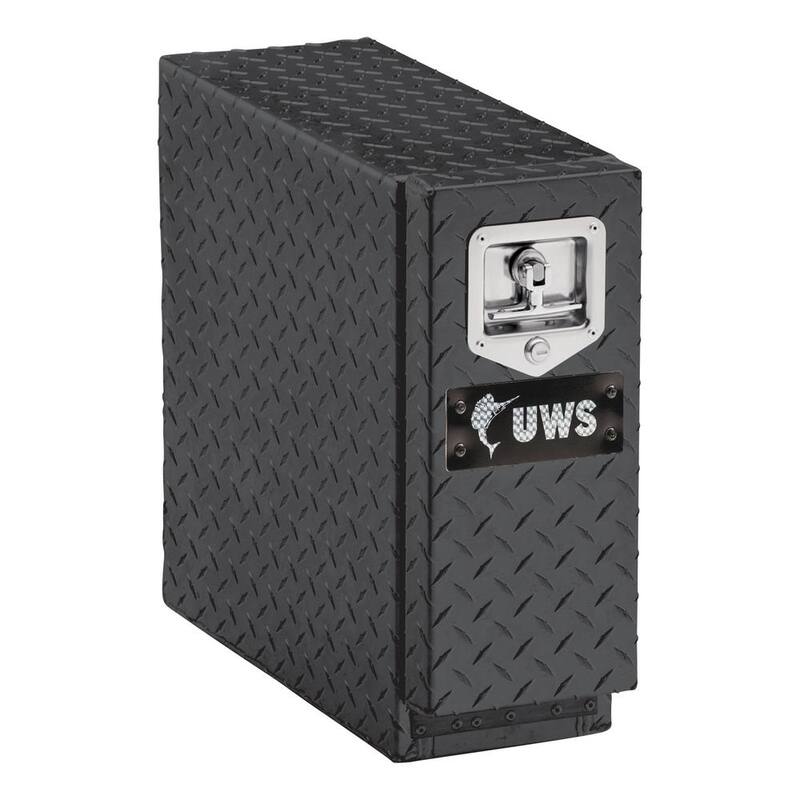 UWS GLOSS BLACK ALUMINUM 18" DRAWER TRUCK TOOL BOX - EC20032