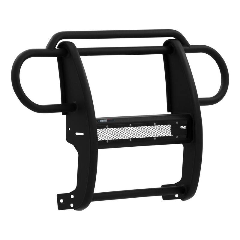 Aries Pro Series Black Steel Grille Guard, No-Drill, Select Jeep Wrangler JK - P1050