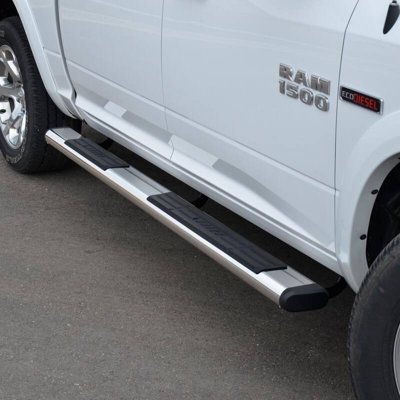 Aries 6 x 85-Inch Oval Polished Stainless Steel Nerf Bars, Select Dodge, Ram 1500, 2500, 3500 - 4444044